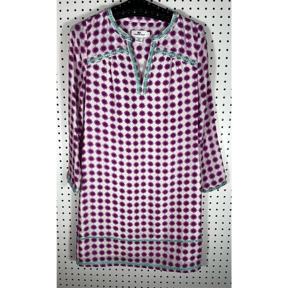 Vineyard Vines silk cover up dress size 2 - Picture 3 of 9